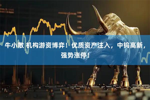 牛小散 机构游资博弈！优质资产注入，中钨高新，强势涨停！